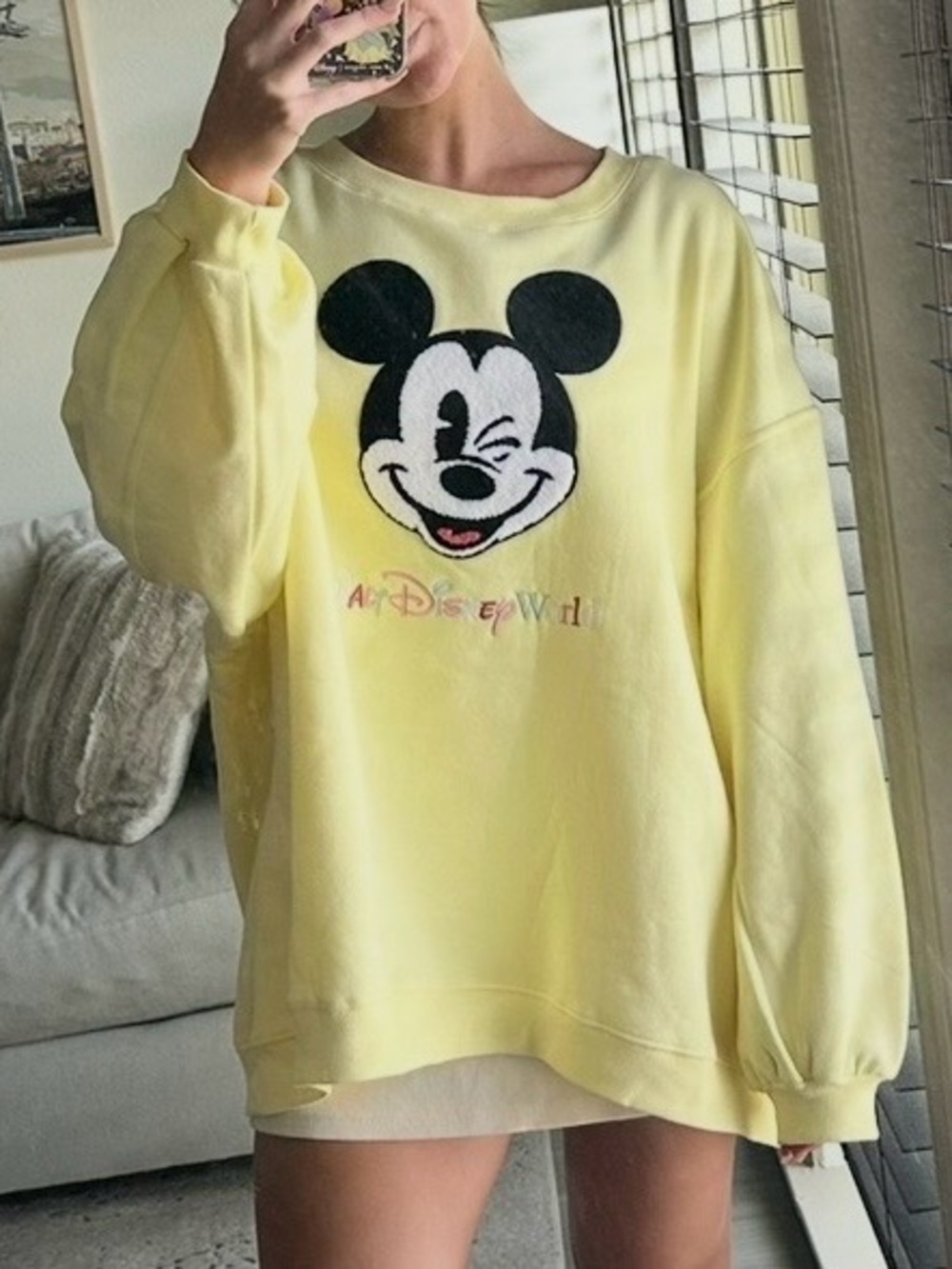 Mickey Mouse Yellow Sweatshirt